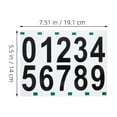 thumbnail image 2 of Raindrops  6 Sheets Address Stickers for Mailbox House Door Numbers Black, 2 of 8