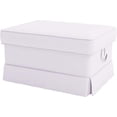 thumbnail image 2 of Cotton Ektorp Ottoman Cover Replacement is Custom Made Slipcover for IKEA Ektorp Footstool Cover (White Ottoman), 2 of 4