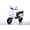 Blue, variant on Track Seven 24V Kids Electric Motorcycle, 250W Brushless Motor Ride-on Scooter Moped for Boys Girls Ages 8+, 12" Pneumatic Tires, Bluetooth, Max 10 Mph, Bonus Storage Cover, Pink
