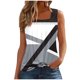 thumbnail image 2 of Puntoco Tops sin mangas para mujer Camiseta holgada cómoda con estampado de moda para mujer Top sin mangas, 2 of 5
