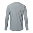 thumbnail image 4 of Vedolay T Shirts for Men 2023 Boho Long Sleeve Casual Loose Tops Grey,3XL, 4 of 5