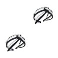 thumbnail image 2 of Sonducket Banda para el cabello Pearl Knot Diadema Estilo elegante Hairbands Pearls Wrap Multicolor Ajustable Diademas estrechas Negro Type2 NO2, 2 of 6