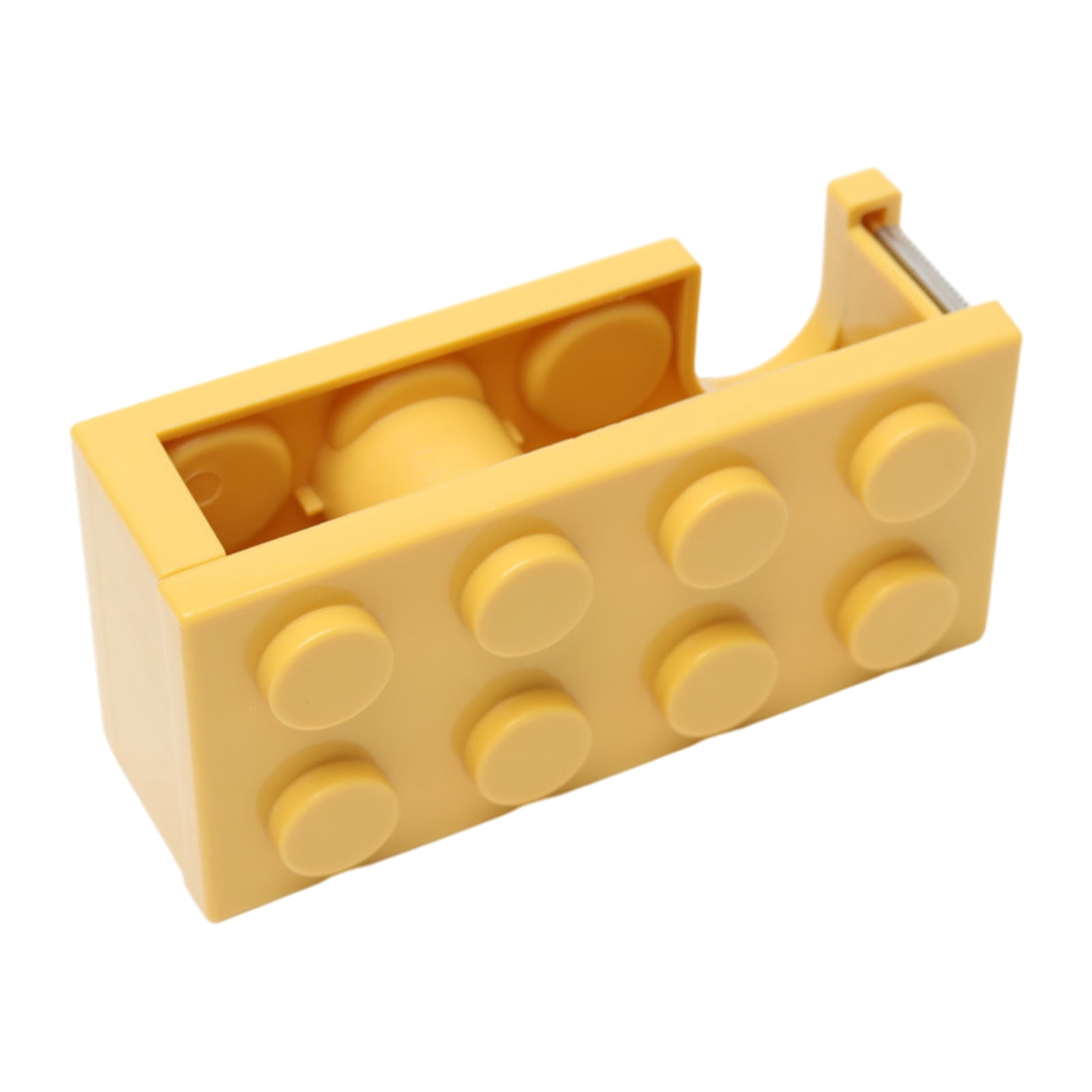Visland Toy Bricks Design Masking Tape Cutter Labor-saving Plastic Storage Organizer Tape Holder School Supplies