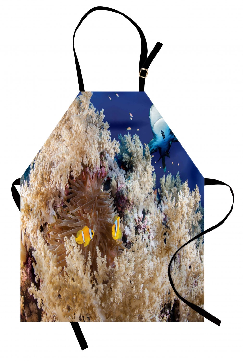Shark Apron Reef with Little Clown Fish and Sharks East Egyptian Red ...