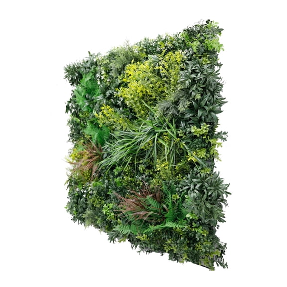 Tropical Vibe Artificial Vertical Garden Green Wall Panel 3535in  NFPA701 Fire Rated  UV Resistant  Commercial Grade