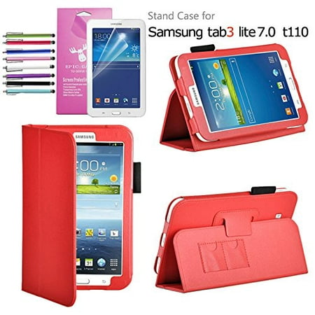 EpicGadget(TM) Samsung Galaxy Tab 3 Lite 7.0 Luxury Auto Sleep/Wake Folio PU Leather Case Cover for SM-T110 and SM-T111 3G 7