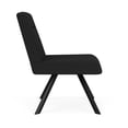 thumbnail image 2 of Willow Lounge Reception Waiting Armless Swivel Guest Chair / Black Steel / Black, 2 of 5