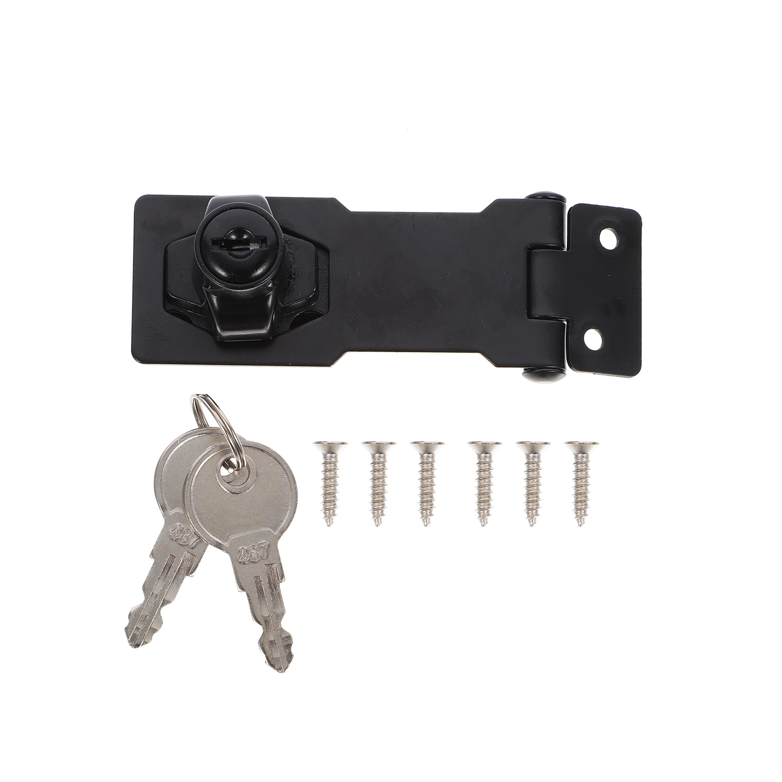 Lockable Deadbolt Hasp Antitheft Keyed Deadbolt Hasp Lock for Drawer