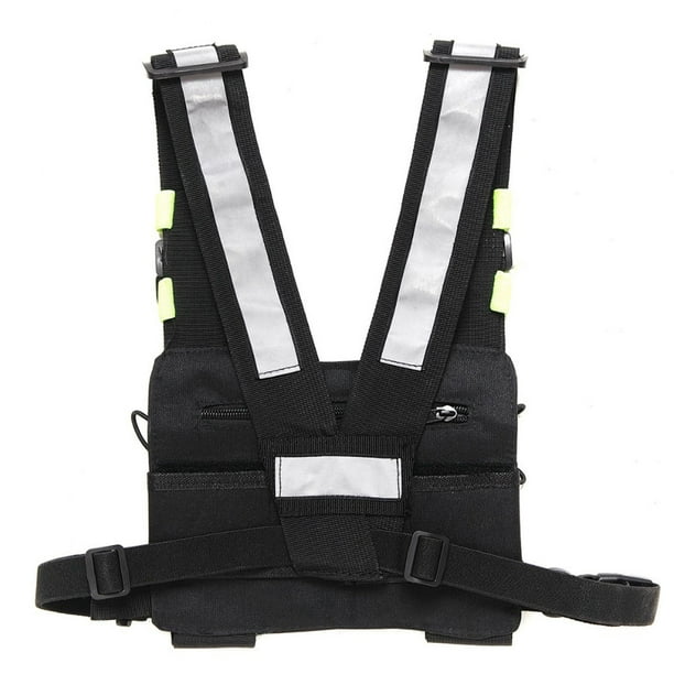 【ENFOLD】TWO-WAY HOLDER VEST Chest Bag Adjustable Two Way Radio Vest Portable Front Holder