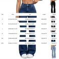 thumbnail image 3 of BODOAO Flare Jeans for Women High Waisted Denim Pants with Fitted Hip and Thigh Wide Flared Leg Classic Five Pocket Bell Bottom Silhouette Casual Everyday Jeans Dark Blue S, 3 of 7
