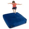 thumbnail image 1 of Costway 57" x 57" Crash Pad Sensory Mat with Foam Blocks & Washable Velvet Cover Blue, 1 of 10