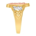 thumbnail image 2 of 14k Gold Womens Tri-color Guadalupe Mary Angel Religious Band Ring 15.6x2mm Wide Size 7 Ring for Women and Men, 2 of 2