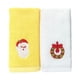 thumbnail image 3 of Naiovety Toallas de mano de Navidad, regalo de tela pura, decoración decorativa de Navidad, patrón bordado, toalla de para hombres y mujeres, Kits de decoración para fiestas Blanco amarillo Naiovety HA045069-01, 3 of 6