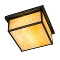 thumbnail image 4 of Meyda 4818 14 in. Square Hyde Park Prime Flushmount, Craftsman Brown Finish & Bronze Finish, 4 of 7