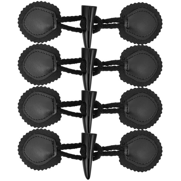 4 pares de botones decorativos para abrigos, botones de palanca de repuesto, botones de costura para abrigos, botones para prendas de vestir