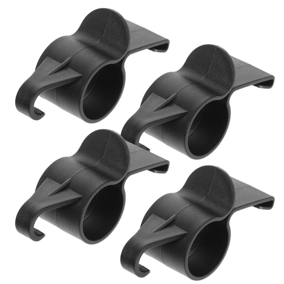 KALLORY Auto Umbrella Holder 4-Pack Black Plastic Car Storage Hanger Organizer for Vehicle