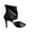 Black, variant on Women's Peep Toe Ankle Boots Cutout Summer Booties High Slim Heels Stretch Boots Ladies Party Club Shoes Sandals For Women White 37