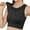 351#Black, variant on Ribbed Workout Tank Tops for Women with Built in Bra Tight Racerback Scoop Neck Athletic Top