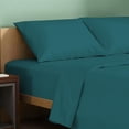 thumbnail image 1 of TEXAS LINEN CO. Juego de sábanas 100% algodón orgánico tamaño king – 4 piezas de algodón orgánico tamaño king percal tejido juego de sábanas suave enfriamiento crujiente y transpirable 16 pulgadas de, 1 of 1