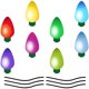 thumbnail image 3 of 1 juego de pegatinas magnéticas para bombillas, decoración de pared para jardín y coche, pegatinas magnéticas reflectantes para coche., 3 of 6