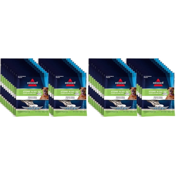Almohadillas quitamanchas Bissell Stomp 'N Go Pet con oxigeno para alfombras
