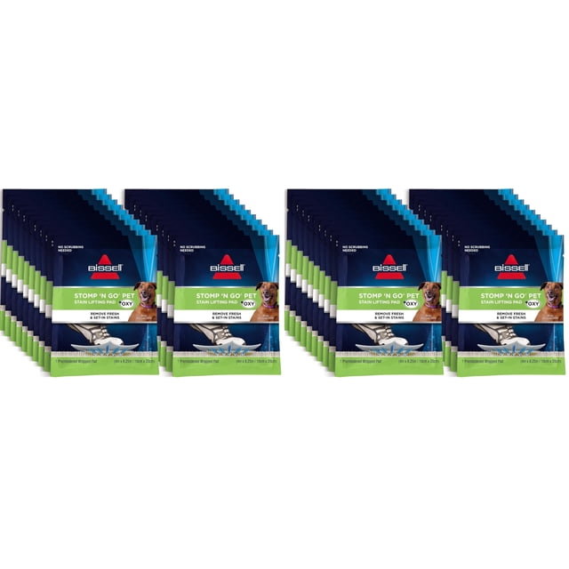Almohadillas quitamanchas Bissell Stomp 'N Go Pet con oxigeno para alfombras