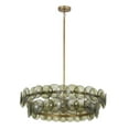 thumbnail image 2 of 21823GNWBR Maxim Lighting Loren - 6 Light Chandelier-9 Inches Tall and 32 Inches Wide-Weathered Brass Finish-Green Vintage Glass Color, 2 of 5