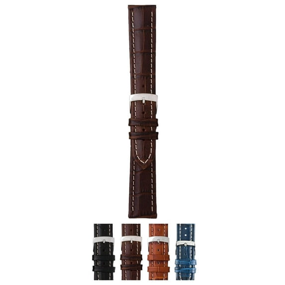 Morellato Plus Watch Strap - Dark Brown - 18mm - Chrome-plated Stainless Steel Buckle - MORELLATO 1930 Collection