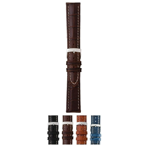 Morellato Plus Watch Strap - Dark Brown - 18mm - Chrome-plated Stainless Steel Buckle - MORELLATO 1930 Collection