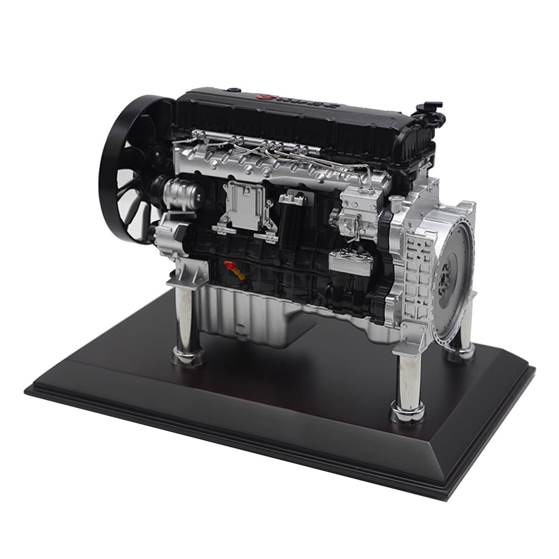 1/10 Scale Alloy Internal Combustion Engine Model Static Display Replica for Car Enthusiasts Collectors and Home Office Decoration