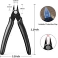 thumbnail image 4 of Precision Cutting Pliers, 2 Pcs Mini Diagonal Side Cutting Pliers For Electronics Industry Repair, Electrician, Jewelry Repair, Diy Model Making, Blac, 4 of 5