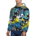 thumbnail image 3 of Haiem Goal Time Patterned Men's Hoodie with Kangaroo Pocket - Ideal Pullover Sweatshirt for Daily Wear, Travel, and Home-Large, 3 of 7