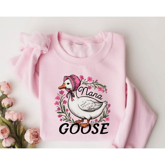 Nana Goose Sweatshirt, Pregnancy Mimi Sweater, Goose Shirt,Pregnancy, Baby Announcement, Pregnancy Announcement Shirt Reveal All Size S-5Xl