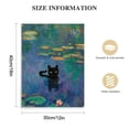 thumbnail image 2 of EastSmooth Claude Monet Water Lily Pond Black Cat Poster Wall Prints Wall Art Paintings Canvas Wall Decor Home Decor Living Room Decor Aesthetic Prints style-3, 2 of 5