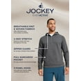 thumbnail image 3 of Jockey Men's EVERACTIVE Mixed Media 1/2 Zip Hoodie, 3 of 8