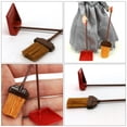 thumbnail image 5 of Oahisha Doll House Furniture,1 Set Miniature Broom and Dustpan Decoration Kid's Pretend Play Toys (Red), 5 of 10