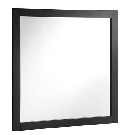 Solid Wood Frame Mirror - Design House 547091 Vanity Bathroom Mirror 30 Inch, Solid Wood Frame, Espresso