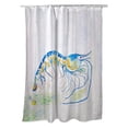 thumbnail image 1 of Betsy Drake SH753 Rideau de Douche à Crevettes Bleues, 1 of 1