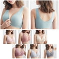 thumbnail image 3 of Sujetador de lactancia para mujer Cierre frontal Sin aros Bralettes suaves acolchados para dorm CACAGOO Ropa interior de mujer, 3 of 7