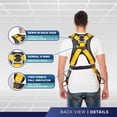 thumbnail image 3 of Arnés de seguridad contra caídas Palmer Safety para todo el cuerpo, amarillo, 3 of 5
