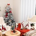 thumbnail image 2 of Christmas Decorative Pillow Covers 18x18 Inch Set of 4, Gnomes Santa Claus Deer Snowman Winter Holiday Farmhouse Cushion Cases Xmas Decoration for Home GA313-18, 2 of 6