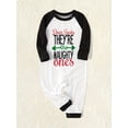 thumbnail image 4 of Conjuntos De Pijamas A Juego Con Pantalones A Cuadros Y Top Con Contraste De Letras Navideñas (resistente Al Fuego), 4 of 4
