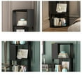 thumbnail image 5 of ALISENED Tall Corner Shelf Bookcase Bookshelf, Wooden 4-Tier Book Shelves Display Cabinet,Tall Corner Storage Display Stand Shelf for Living Room,Bedroom,Bathroom, 5 of 9