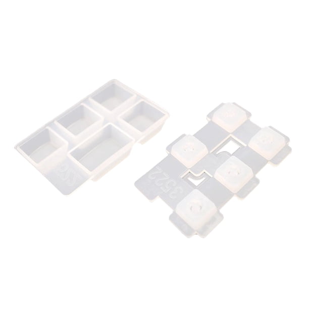 Moldes de teclado, molde de silicona, herramientas para hacer resina, molde de resina para llave, para eje transversal Lengüeta