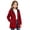 Red, variant on Cethrio Girls Rain Jackets Size 10-12, Outdoor Waterproof Mid-length Zip up Hooded Windbreaker with Pockets Pink