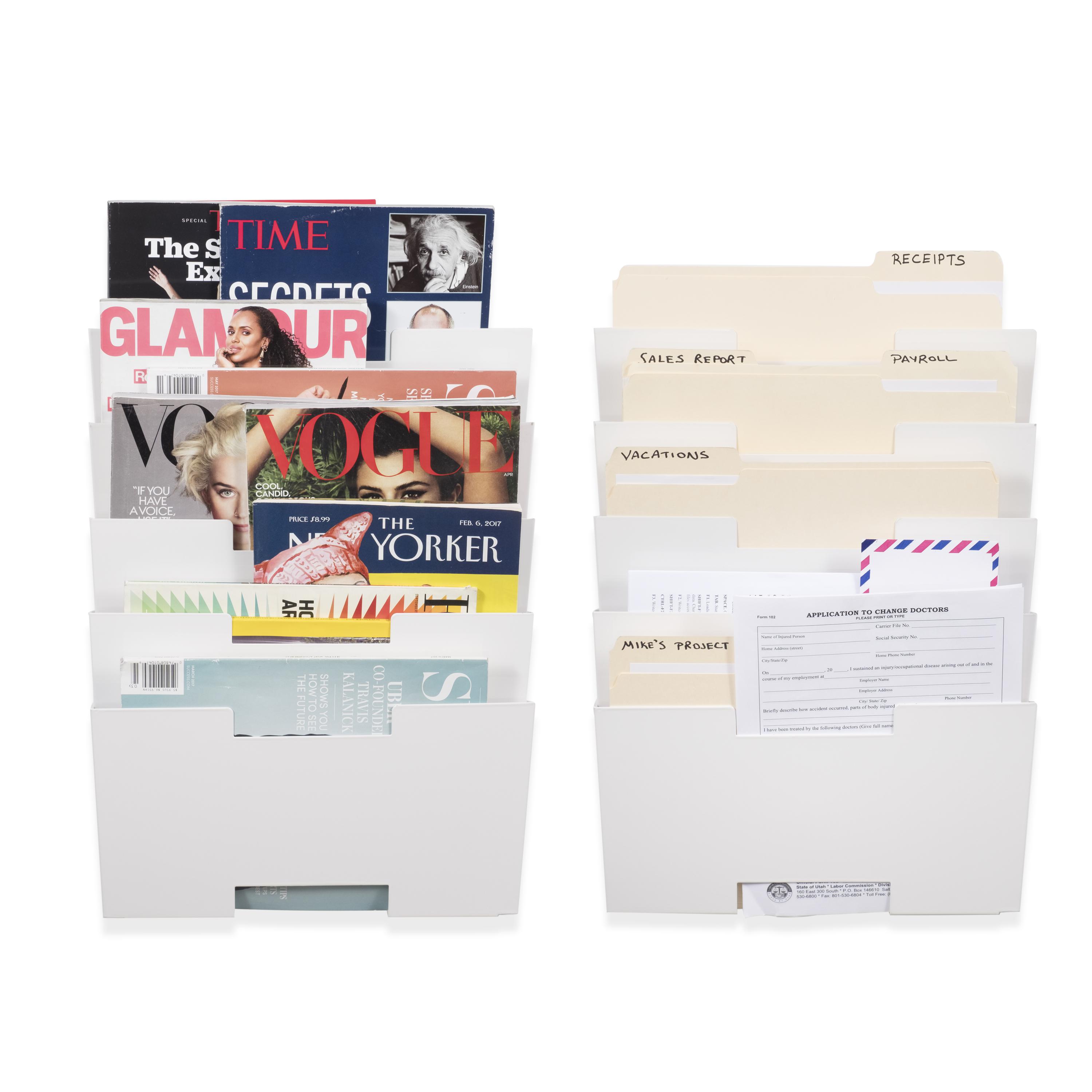 Hanging Wall File and Magazine Holder