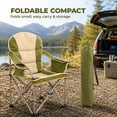 thumbnail image 6 of Alvantor Oversized Folding Camping Chair, Heavy Duty Outdoor Chair with Cup Holder Storage and Cooler Bag, 500 LBS, Portable for Outdoor Beach Picnic, 6 of 7