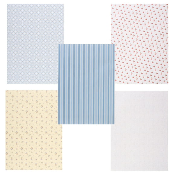 Ulthilift 5 Sheets Doll House Wallpaper Adhesive DIY Doll House Background Wallpaper Peel and Stick Wall Paper