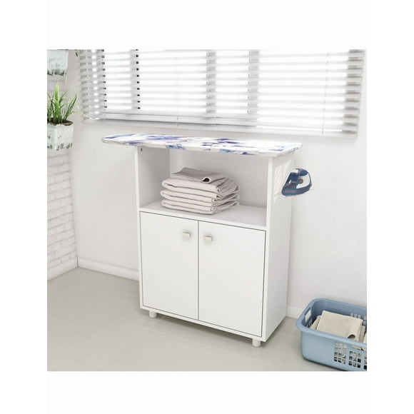 Mueble Para Planchar Con 2 Puertas Color Blanco