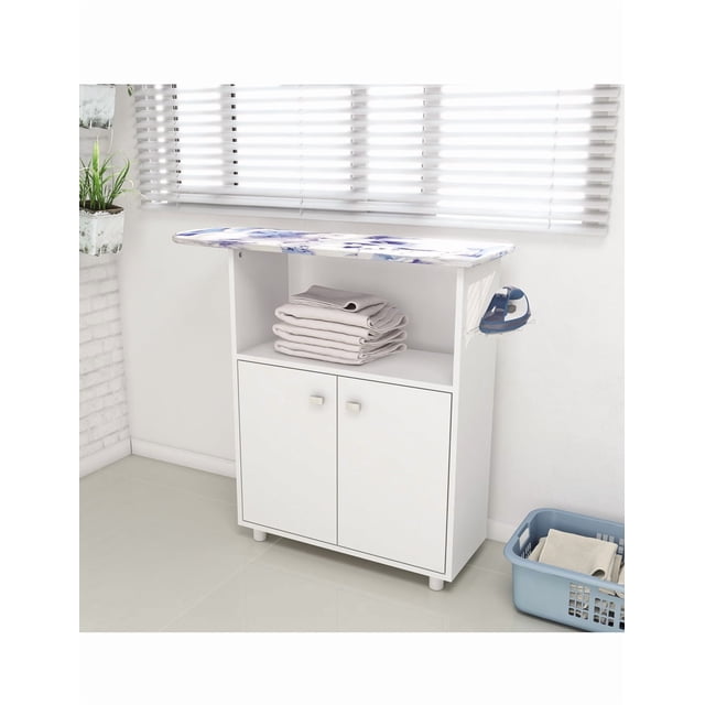 Mueble Para Planchar Con 2 Puertas Color Blanco